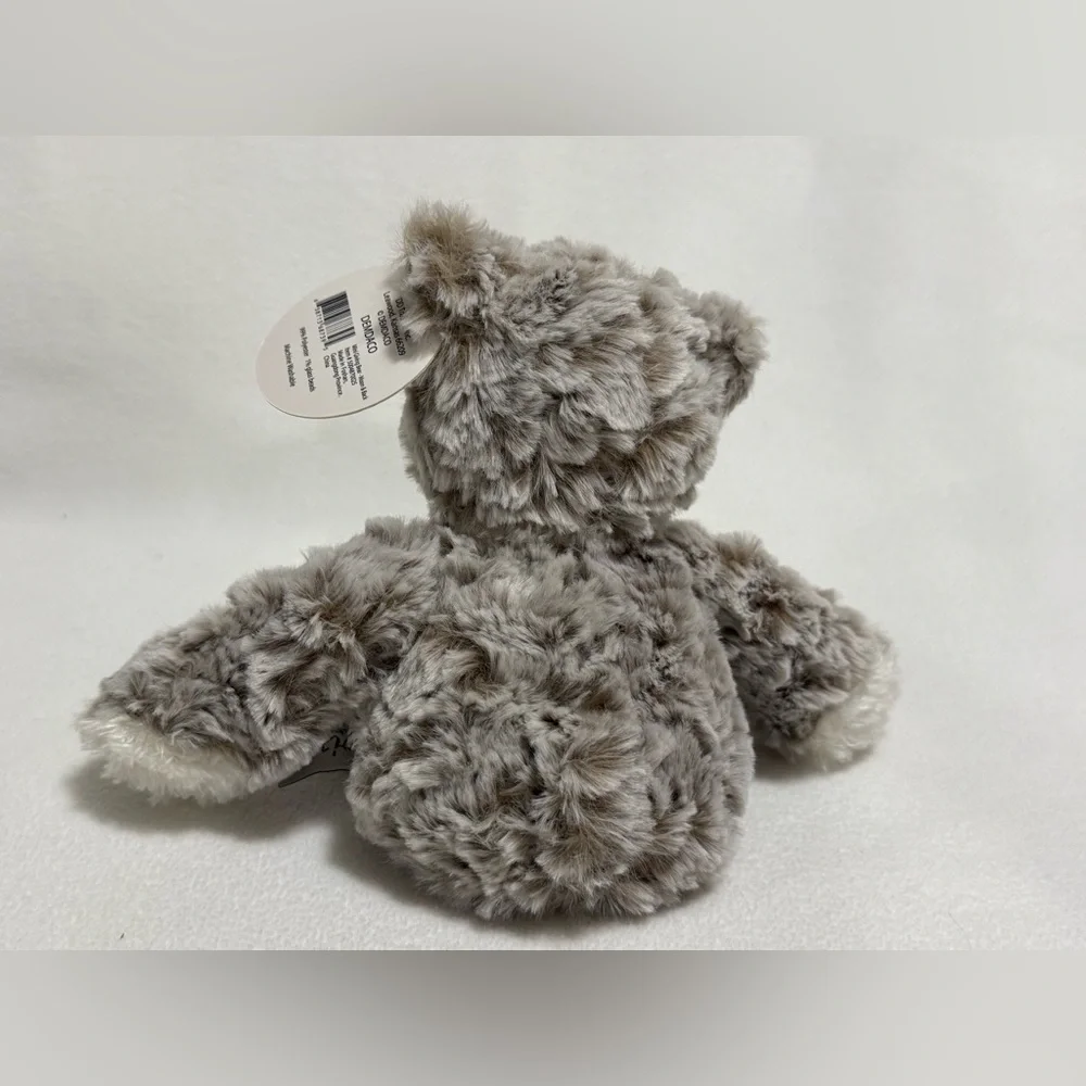 Demdaco Giving Collection Gray and Cream Plush Bear - NWT